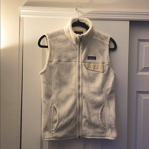White Patagonia Zip-Up Vest